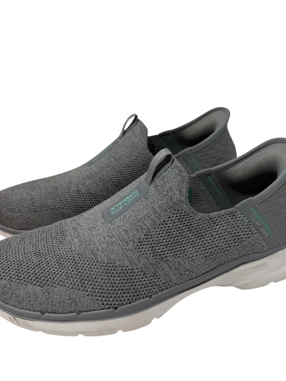 Skechers Slip Ins Womens Size 9.5 Gray Go Walk 6 Fabulous View Hands free shoes